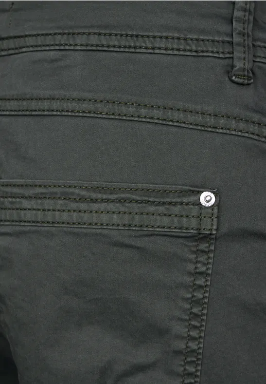 Cecil Damen Casual Fit Hose in Grün, Gr: 32