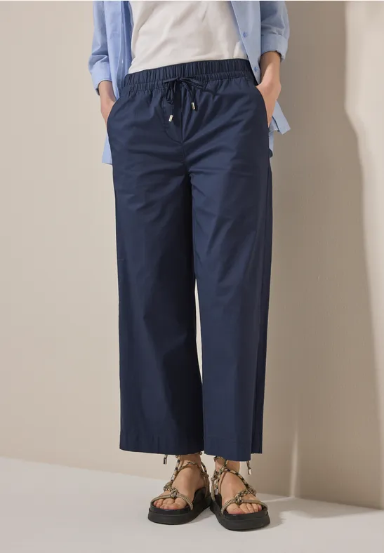 Cecil Damen Hose im Loose Fit in Blau, Gr: XS