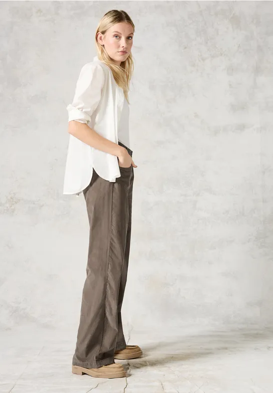 Cecil Damen Cordhose im Loose Fit in Braun, Gr: 36