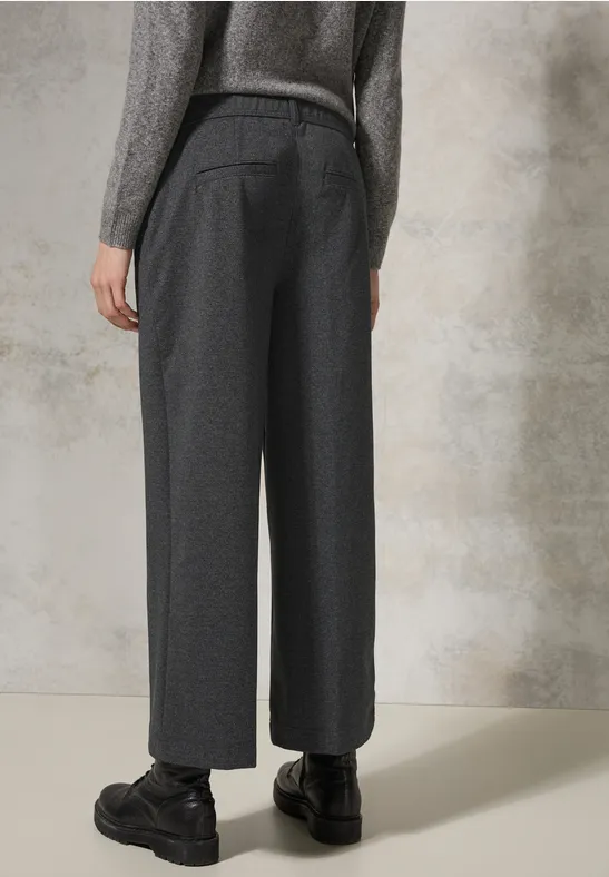 Cecil Damen 7/8 Hose im Melange-Look in Grau, Gr: XL