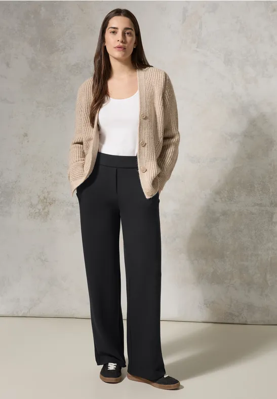 Cecil Damen Silk Touch Hose in Schwarz, Gr: XXL
