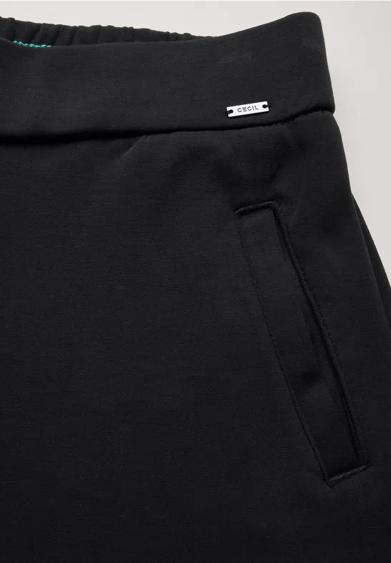 Cecil Damen Silk Touch Hose in Schwarz, Gr: XXL
