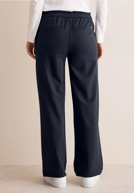 Cecil Damen Straight Leg Hose in Blau, Gr: XXL