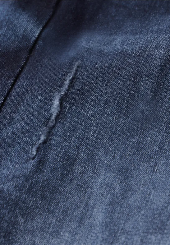 Cecil Damen Wide Leg Jeans in Blau, Gr: 29
