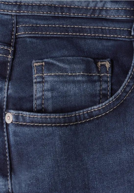 Cecil Damen Wide Leg Jeans in Blau, Gr: 29