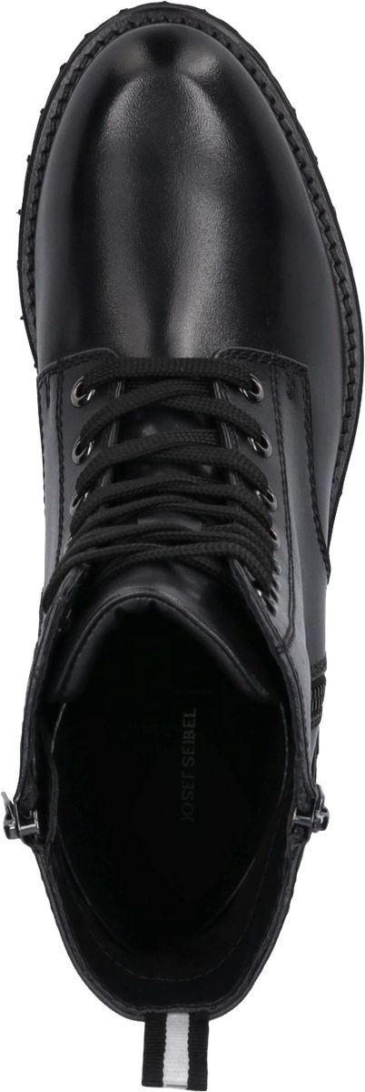 Schnürstiefeletten aus Leder mit Profilsohle