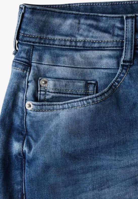 Cecil Damen Wide Leg Jeans in Blau, Gr: 36