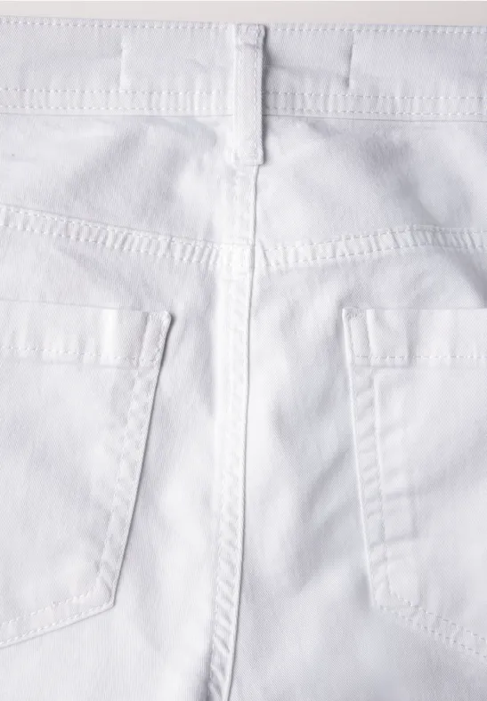 Cecil Damen Jeans im Skinny Fit in Weiß, Gr: 36