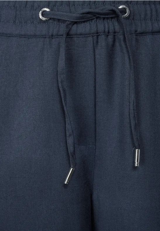 Cecil Damen Hose mit Melange-Effekt in Blau, Gr: L