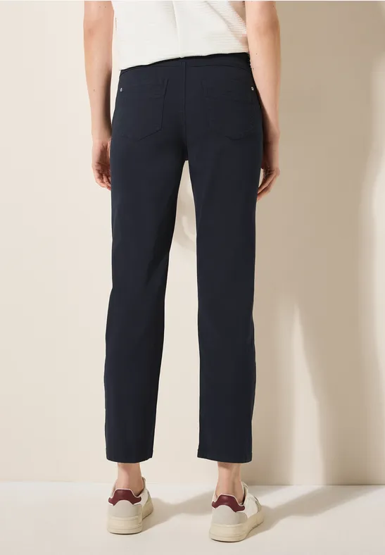 Cecil Damen Straight Leg Hose in Blau, Gr: 30