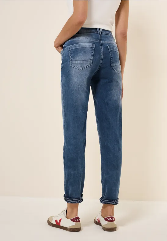 Cecil Damen 7/8-Jeans mit Turn-Up Detail in Blau, Gr: 36