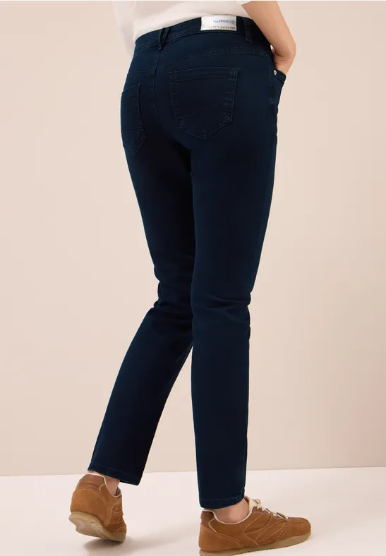 Cecil Damen Casual Fit Jeans in Blau, Gr: 25
