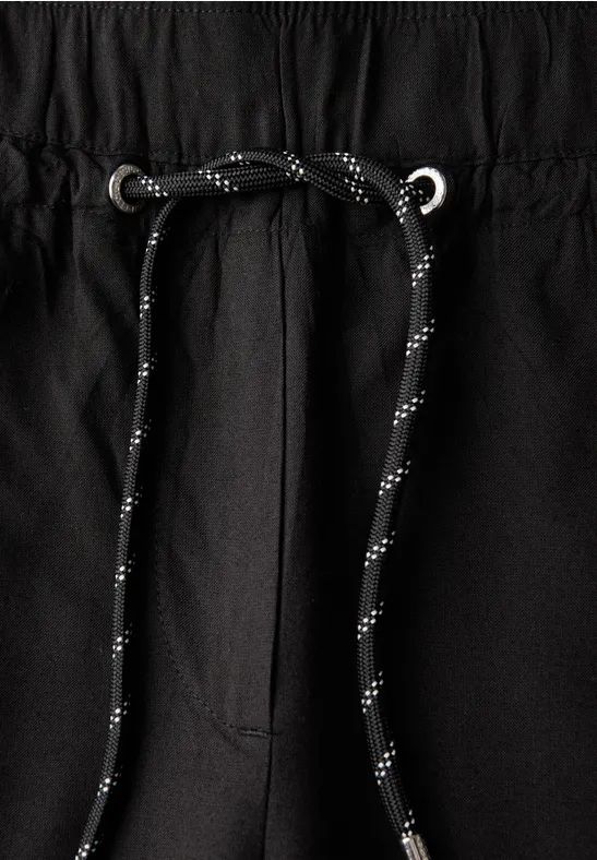 Cecil Damen Loose Fit Hose in Schwarz, Gr: XS