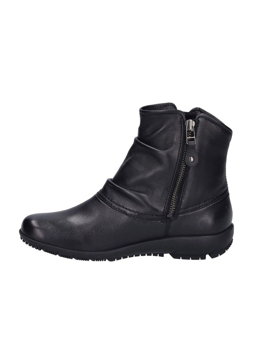 Damen Leder Stiefeletten mit Reißverschluss