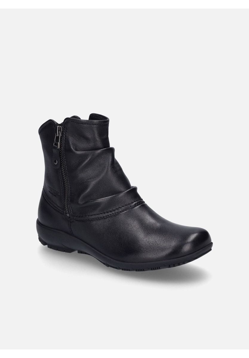 Damen Leder Stiefeletten mit Reißverschluss