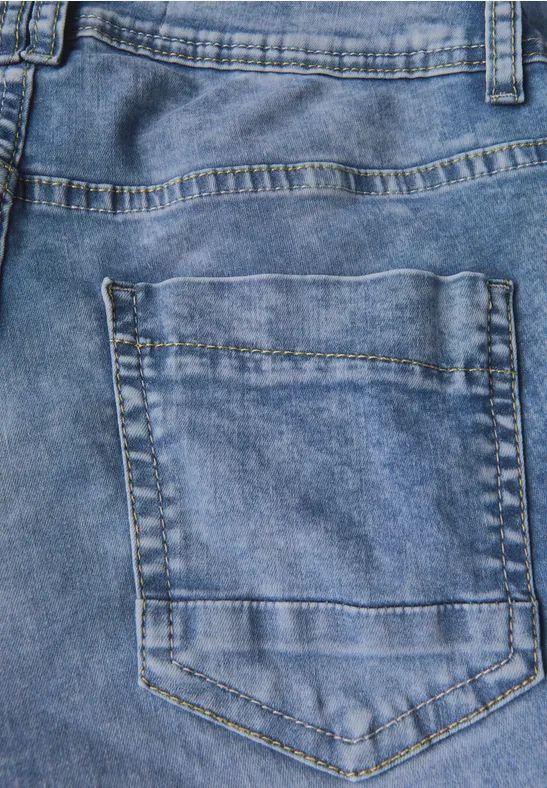 Cecil Damen 7/8 Wide Leg Jeans in Blau, Gr: 36