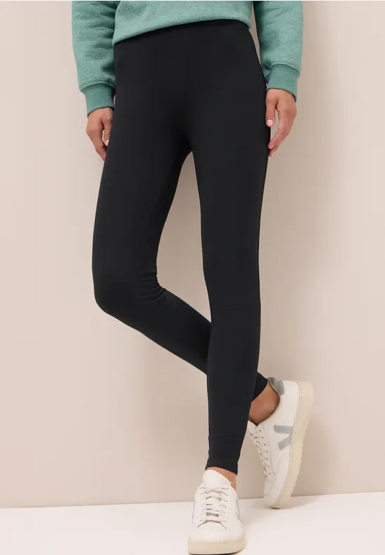 Cecil Damen Leggings in Schwarz, Gr: XXL