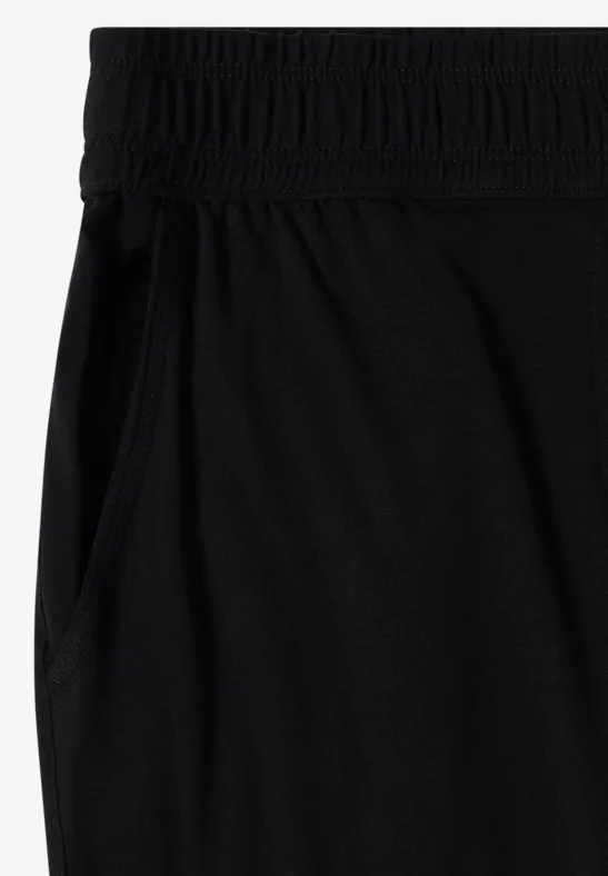 Cecil Damen Mid Waist Slim Leg Hose im Casual Fit in Schwarz, Gr: XXL