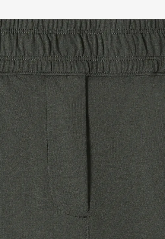 Cecil Damen Mid Waist Slim Leg Hose im Casual Fit in Grün, Gr: XXL
