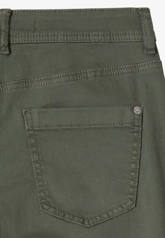 Cecil Damen Straight Leg Hose in Grün, Gr: 28