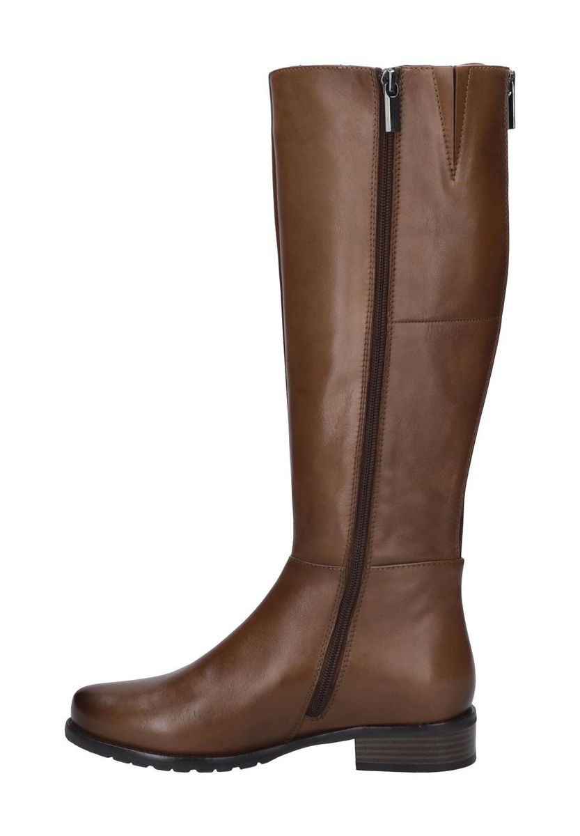 Klassische braune Leder Kniehohe Stiefel