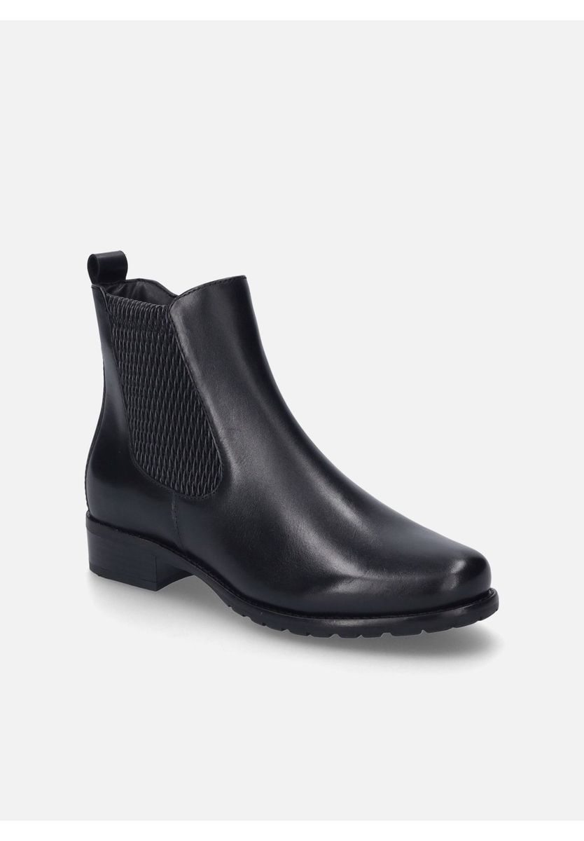 Klassische Chelsea Leder Stiefelette