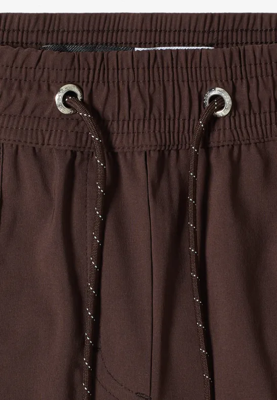 Cecil Damen Straight Leg Shorts im Loose Fit in Braun, Gr: L