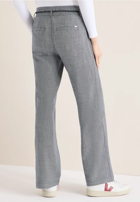 Cecil Damen Wide Leg Hose in Blau, Gr: M