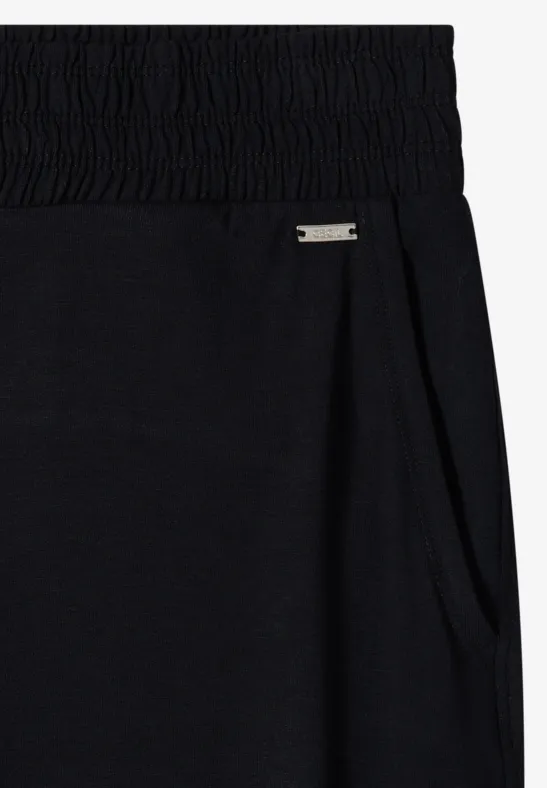 Cecil Damen High Waist Wide Leg Hose im Loose Fit in Schwarz, Gr: XXL