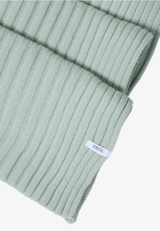 Cecil Damen Strickschal in Grün, Gr: One size