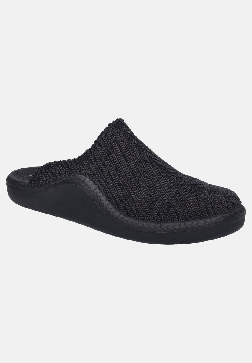Bequeme Cord-Hausschuhe zum Reinschlüpfen
