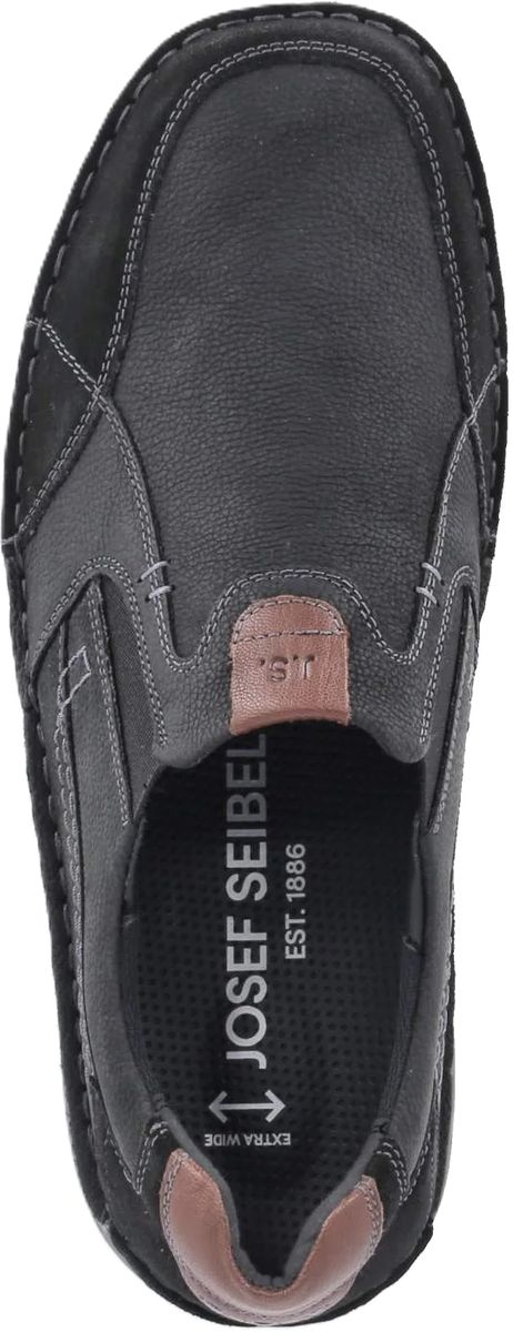 Handgenähte Komfort-Slipper aus genarbtem Leder