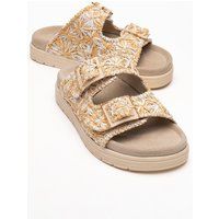 Milana Leder Double‑Strap Sandale (Women)