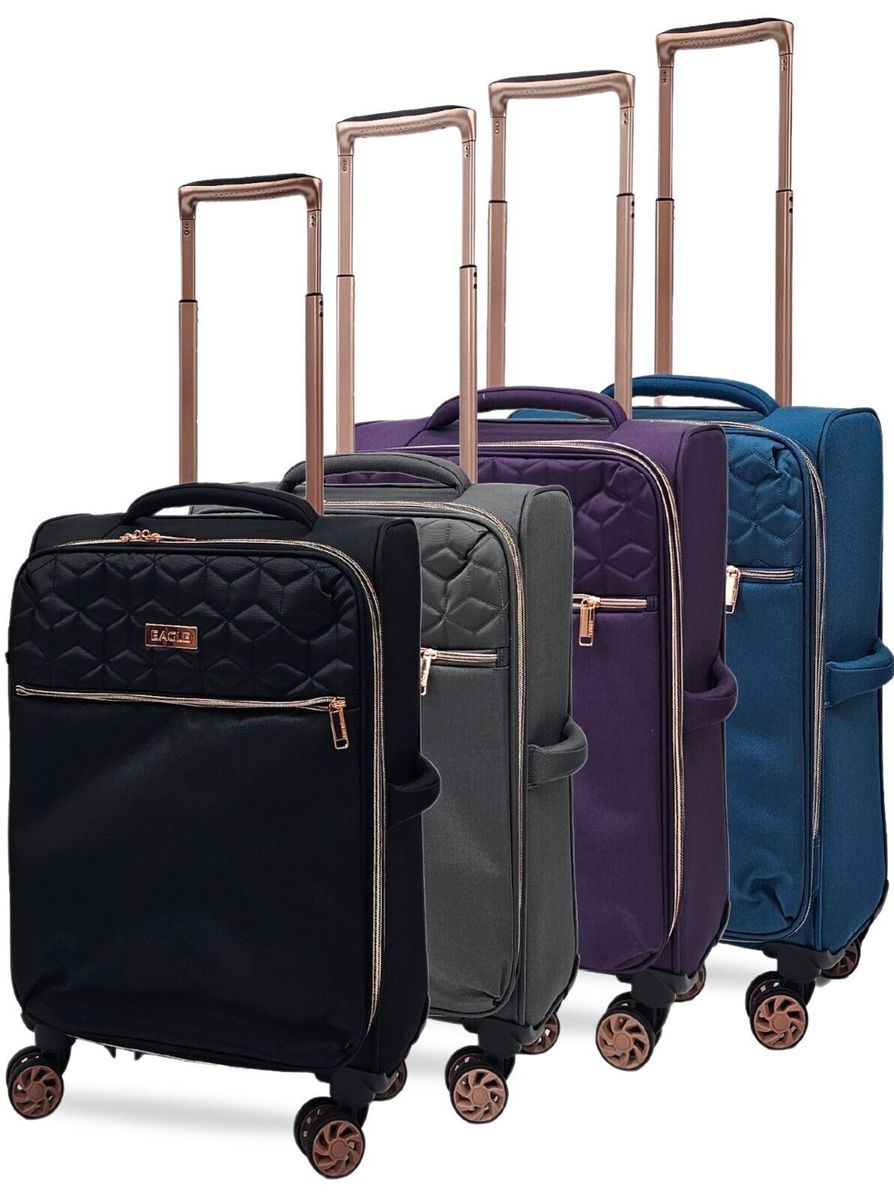 Kabinengepäck mit 4 Rädern, weiche, leichte Reisetasche