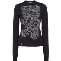Pullover Round Neck Sexy Pure Strass Teddy Bear