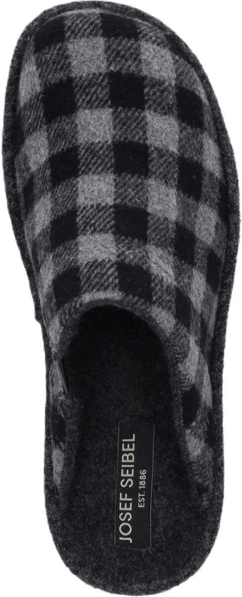 Herren Karo Filz Indoor Clogs