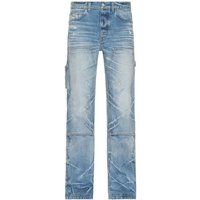 Amiri Straight Fit Carpenter Faded Indigo Blue Jeans