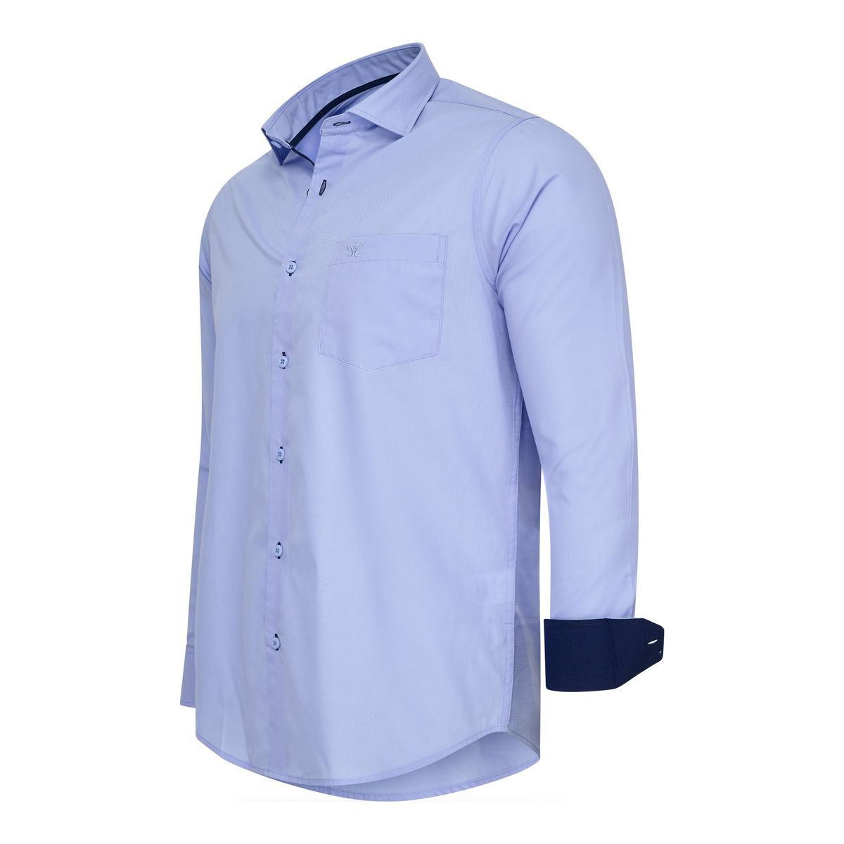Stretch Overhemd Milano von Cappuccino Italia in der farbe Blau.
