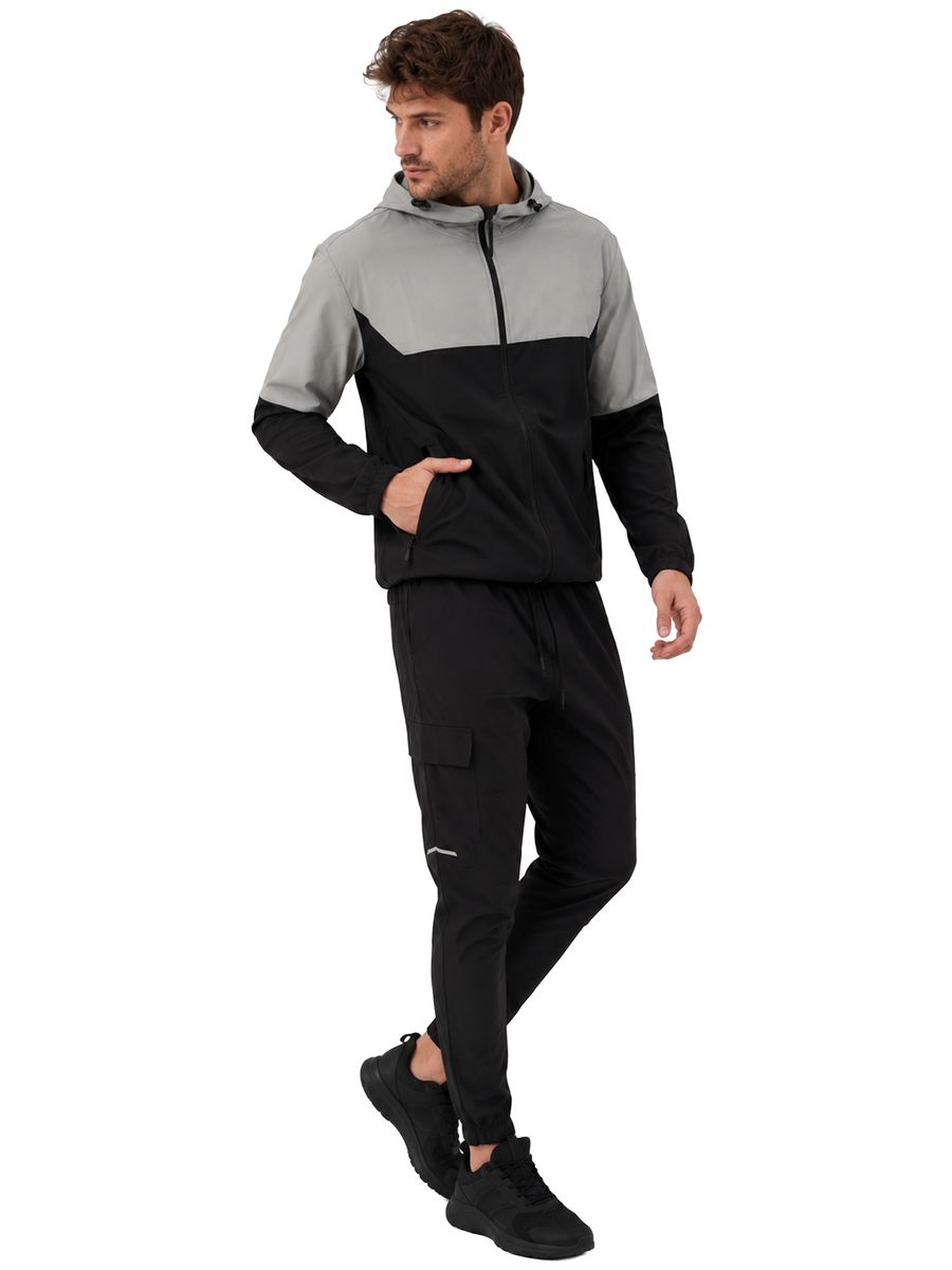 Moderner Gewebter Colour-Block Trainingsanzug