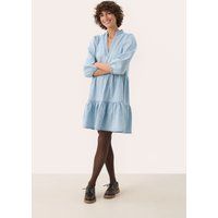 Langarm - Hemd A-shape Whiteish Blue denim