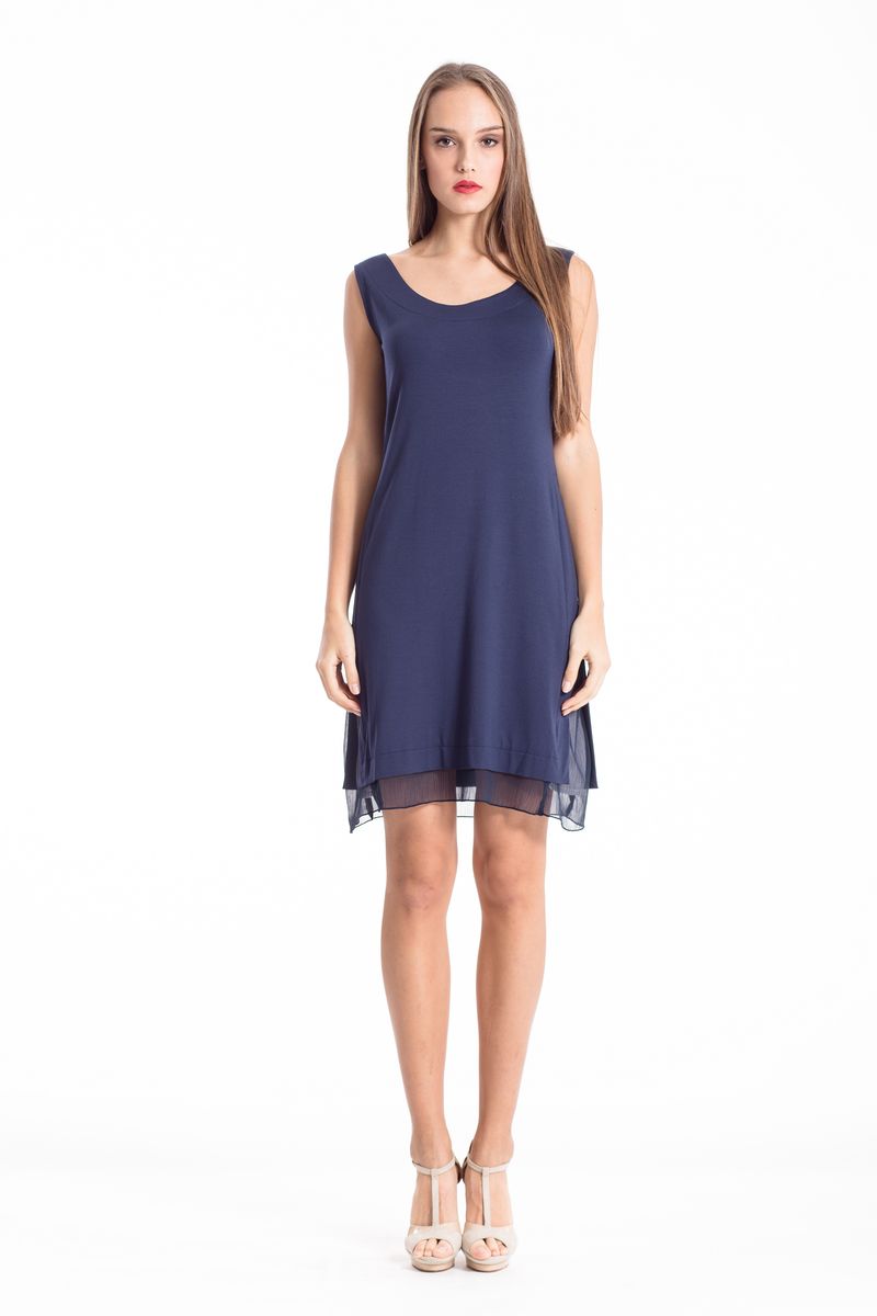 Mehrlagiges durchsichtiges A-Linien-Kleid