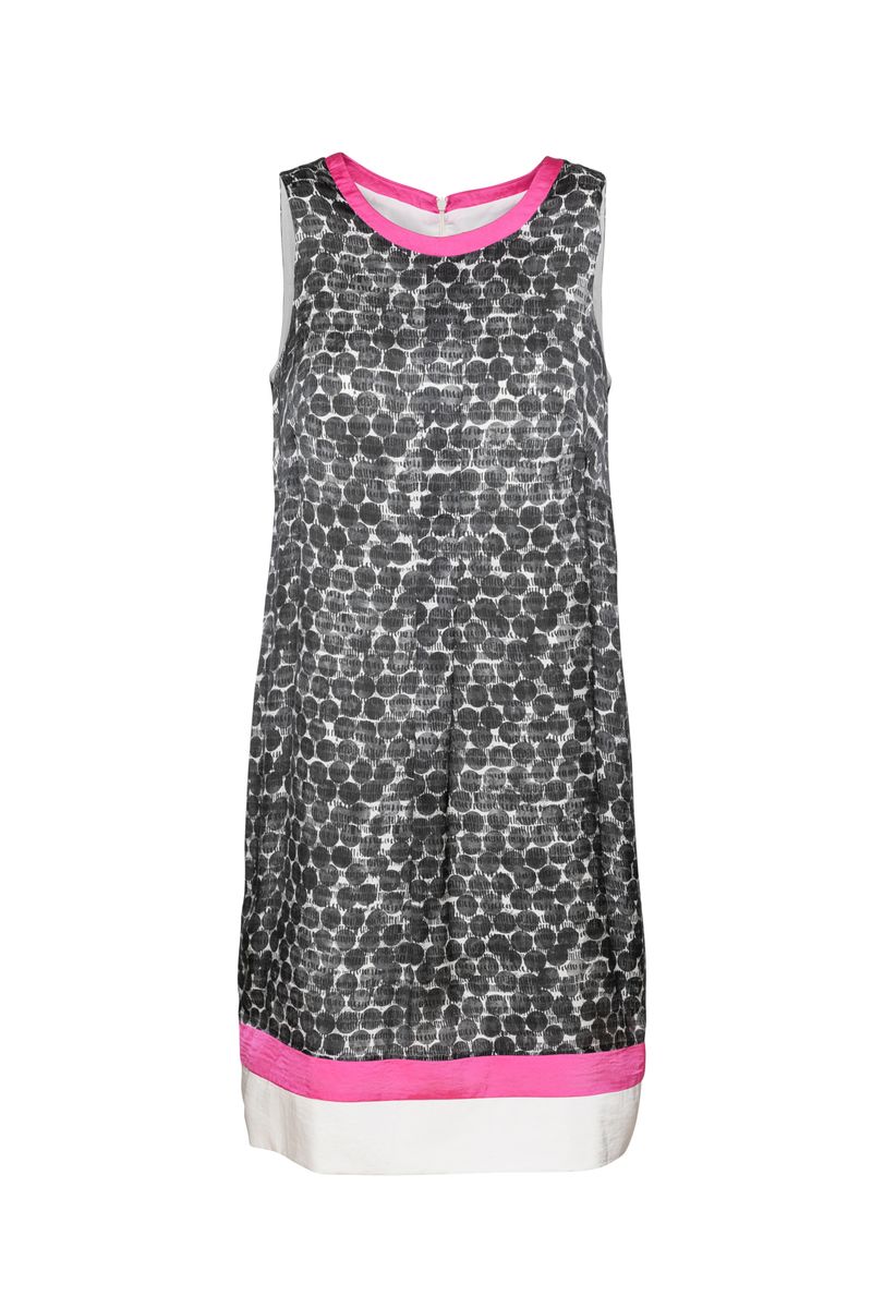 A-Linie Ärmelloses Print-Kleid