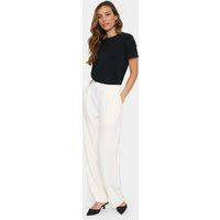 Casual Hose Gerade Passform Ice white
