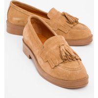 Milly Leder Quaste Loafer