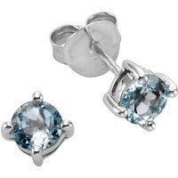 Zeeme Gemstones Ohrringe Silber 925 rhodiniert mit Blautopas (beh.)