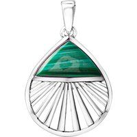 Zeeme Gemstones Anhänger 925/- Sterling Silber rhodiniert Malachit