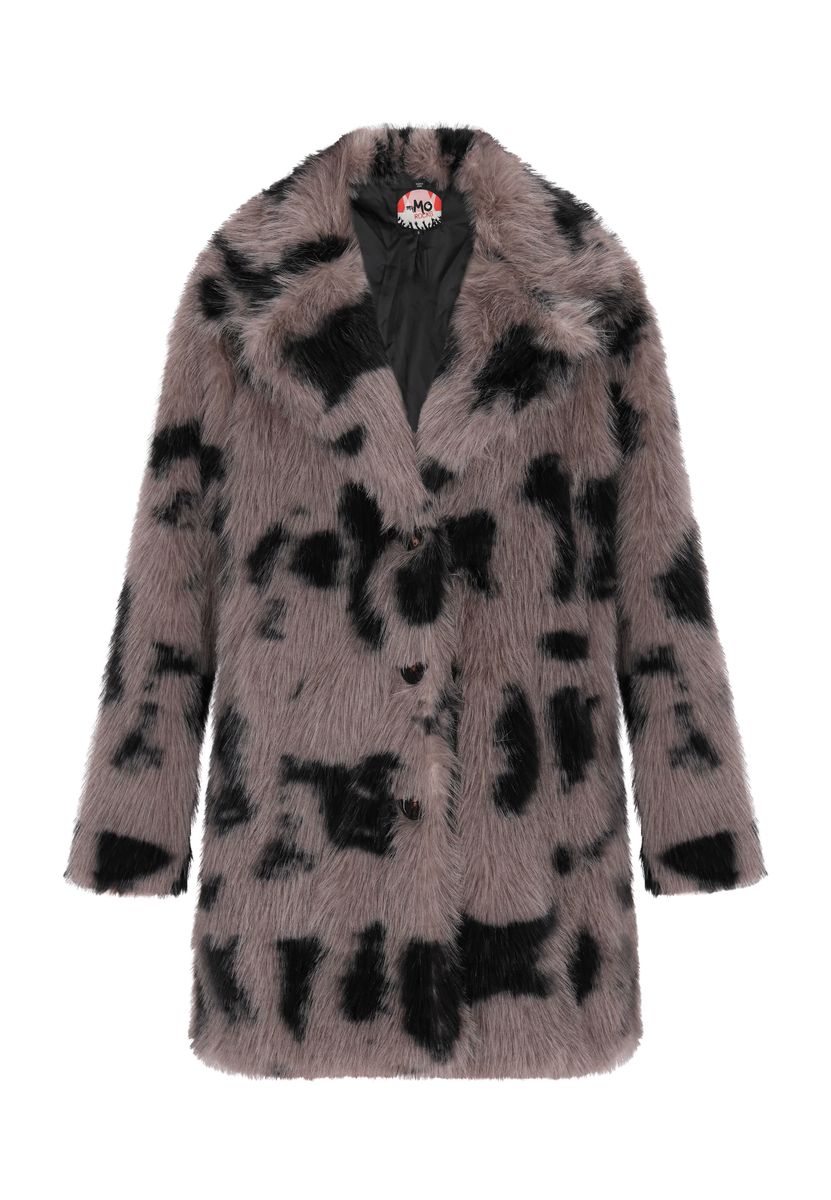 Mymo Mantel Damen grau/schwarz