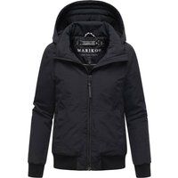 Marikoo Damen Winterjacke Mooni 16 im sportlichen Bomber-Stil mit Kapuze