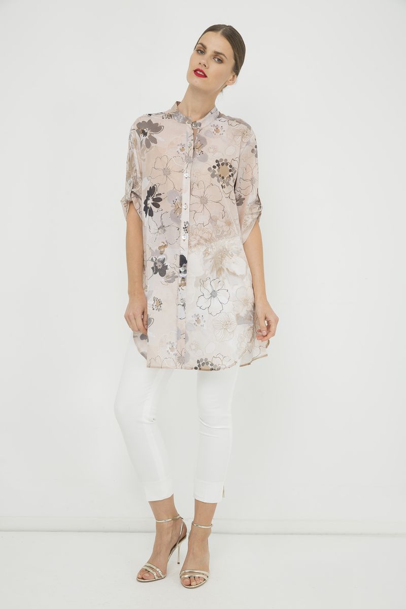 Langarmshirt mit seitlichen Schlitzen