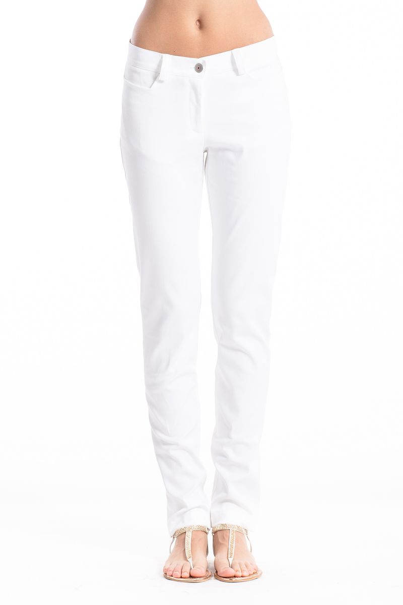 Vielseitige Stretchhose mit geradem Bein